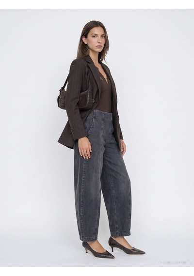 Dilvin 60835 Kruvaze Blazer Ceket Kahve
