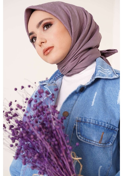 Bambu Kraş Eşarp Tesettür Giyim, Hafif, Rahat, Şık, Yüksek Kalite, Hijab, Scarf, Shawl Lila