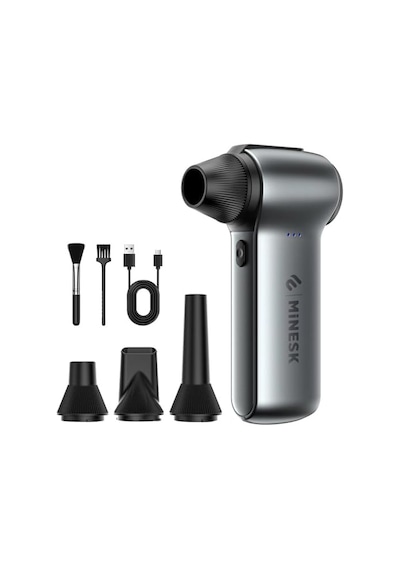 G150 Turbo Jet Fan Hava Üfleyici - Turbo Modda 150 Gram Hava Basıncı - Çok Amaçlı Kullanım Klavye, Ev, Araba Temizliği, Toz Üfleme, - Taşıma Çantalı Ve Ekstra Nozullu
