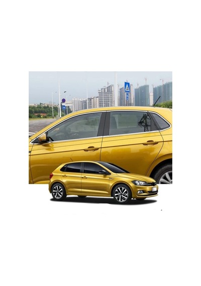 Vw Polo Cam Çerçevesi Nikelajı Komple Krom 2019 -2023 12 Parça Pa