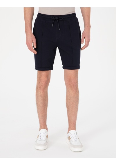 Pierre Cardin Lacivert Regular Fit Örme Şort 50310567-vr033