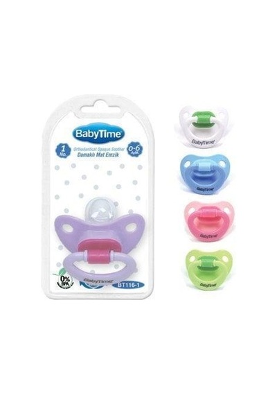 Babytime Silikon Damaklı Mat Gövdeli Emzik N.1 Bt116-1
