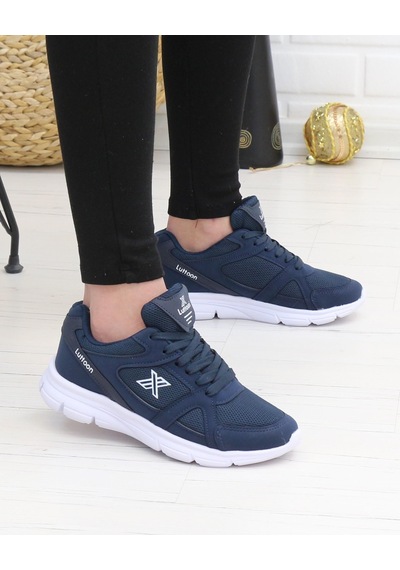 Luttoon 251 Lacivert 36-40 Unisex Spor Ayakkabı Laci Beyaz
