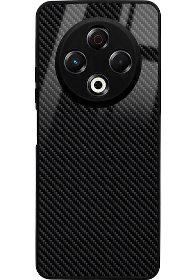Tecno Spark 30 Uyumlu Carbon Tasarımlı Glossy Telefon Kılıfı Çok Renkli