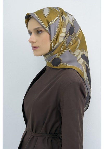 Armine Saf İpek Sura Eşarp-2026 İlkbahar-yaz- 953100d-33 Füme