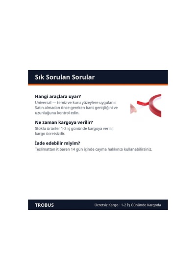 Trobus Akrilik Silikon Çift Taraflı Şeffaf Montaj Bandı 20 Mm X 5 Metre