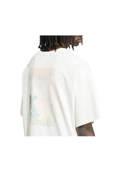 Adidas Erkek Beyaz T-shirt Graphıc Tee Kx1264