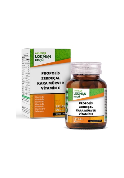 Propolis, Zerdeçal, Karamürver, Panax Ginseng - Multivitamin