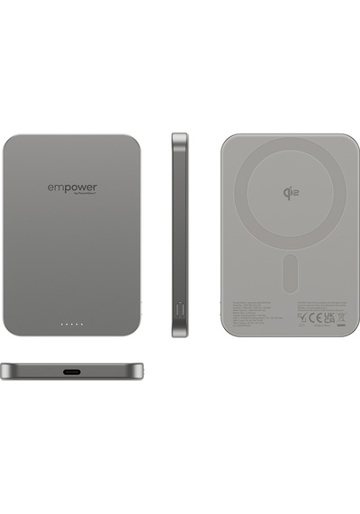 Empower By Panzerglass 5000mah Powerbank Titanium Gri Titanyum