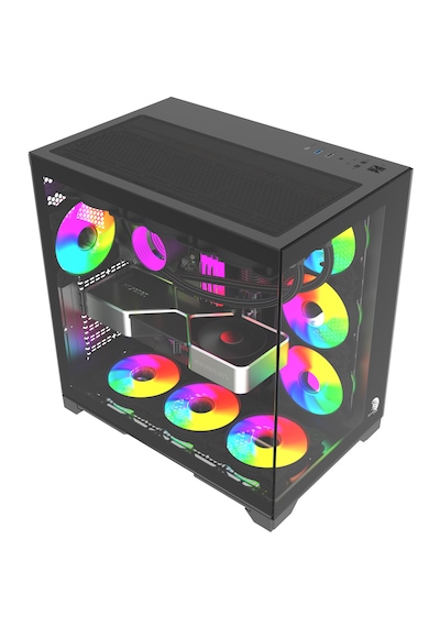Gameline Robust Premium 7x Rgb Fanlı Usb 3.0 Type-c Gaming Bilgisayar Kasası Siyah Gameline Robust Premium 7x Rgb Fanlı Usb 3.0 Type-c Gaming Bilgisayar Kasası Siyah