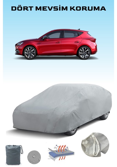 Gri Seat Leon Hatchback Araba Brandası, Oto Örtüsü, Araba Çadırı Gri