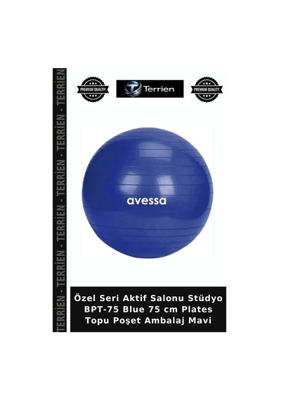 Özel Seri Aktif Salonu Stüdyo Bpt-75 Blue 75 Cm Plates Topu Poşet Ambalaj Mavi
