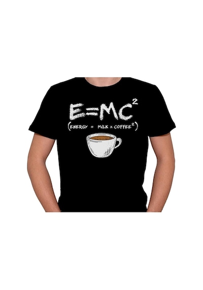 E Mc2 Coffee Milk Energy Kahve Tişört Unisex T-shirt 001