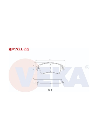 Disk Balata Peugeot 206 Ön - Veka