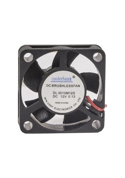30x30x10mm 12V 0.13A Fan 2 Kablolu
