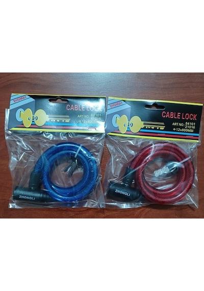 Zhongli Kilit 12x80 Mm Zhongli Anahtarlı Kırmızı