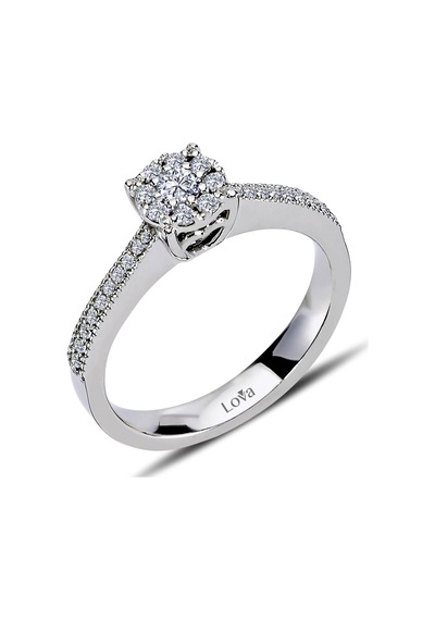 Lova 1 Karat Tektaş Görünümlü Pırlanta Yüzük - 1060071