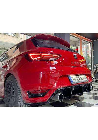 Seat Leon Mk3 Aero Tampon Orta Flapları (Plastik) Boyalı Parlak S