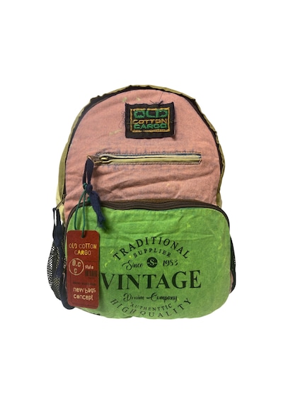 Old Cotton Cargo Kaliteli Tek Bölmeli Vintage Disayn Günlük Gezi Okul Sırt Çantası North Dakato Bag Brand 30x43cm Pembe