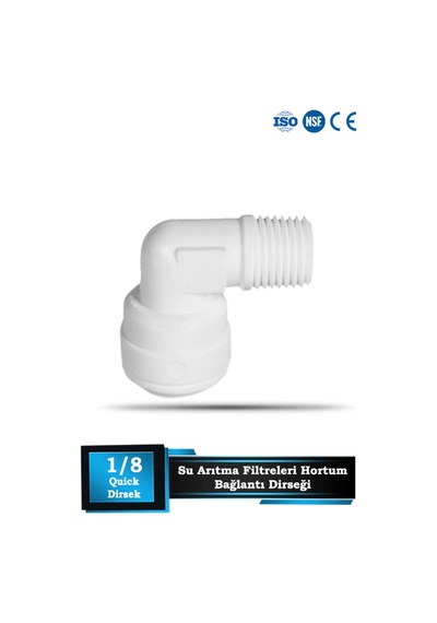 Sumarkt Su Arıtma Cihazları Için Membrab Kabı 1/8 Quick Dirsek