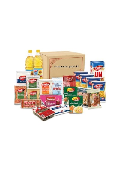 Ramazan Paketi Kumanya Yardım Gıda Erzak Kolisi Lüks Paket