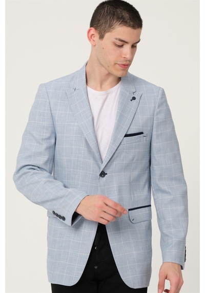 C9058 Dewberry Erkek Ceket-mavi