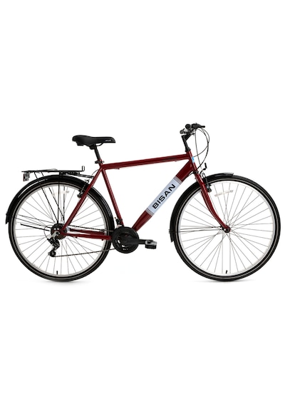 Bisan Hardy Şehir Bisikleti 46 Cm V 28" 21 Vites Bordo Siyah- Bordo - Siyah - Beyaz
