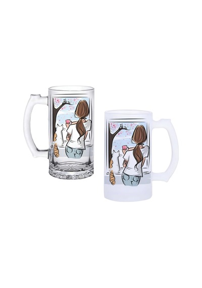 Camdaki Kedi Buzlu Ya Da Buzsuz Bira Bardağı