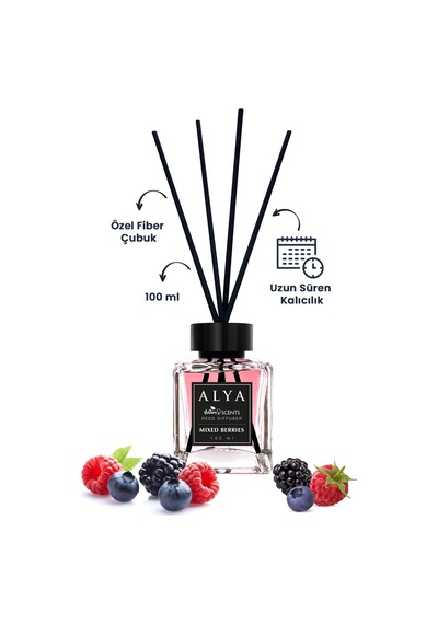 Nature's Scents Bergamot & Patchouli + Mixed Berries + Ocean Bambu Çubuklu Oda Kokusu 3 x 100 ML