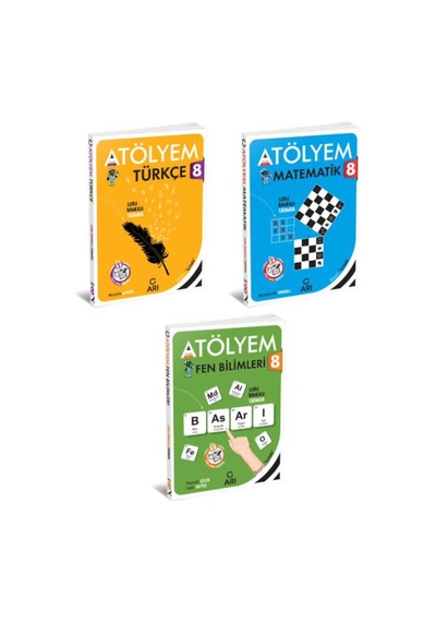 8.sınıf Atölyem Seti - Türkçe Matematik Fen Bilimleri