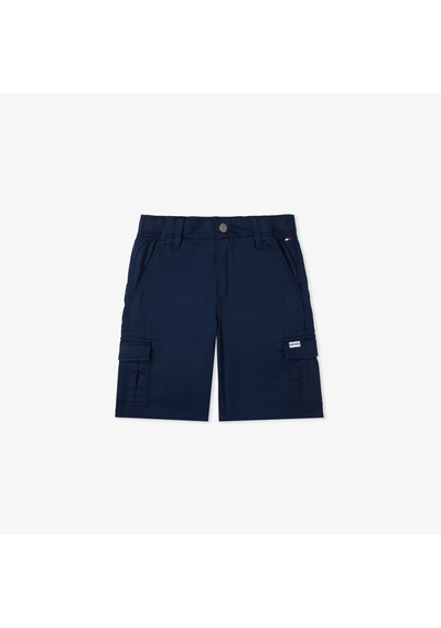 Tommy Hilfiger Woven Cargo Çocuk Lacivert Şort Kb0kb09587 Lacivert