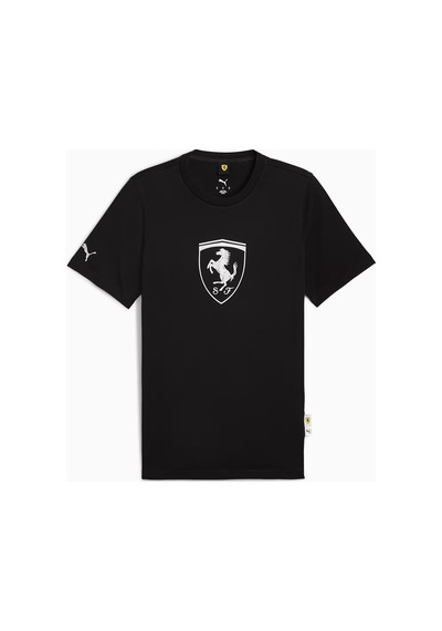 Puma Ferrari Tonal Shield Erkek Tişört C-pum632785p01p01 Siyah