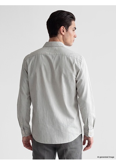 Lcw Eco Haki Regular Fit Erkek Gömlek
