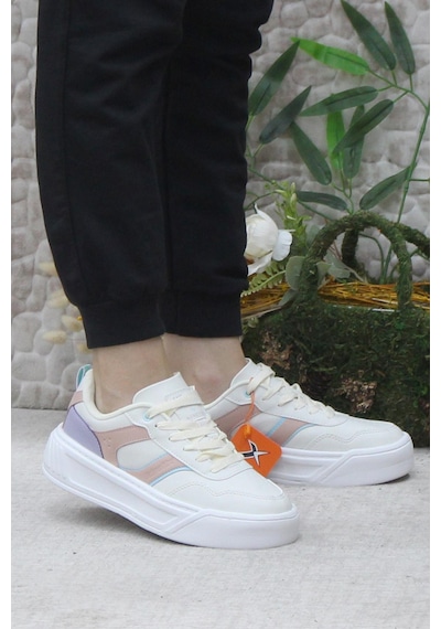 Kinetix Adexa Pu W Bej Hafif Rahat Sneaker Kadın Ayakkabı 001