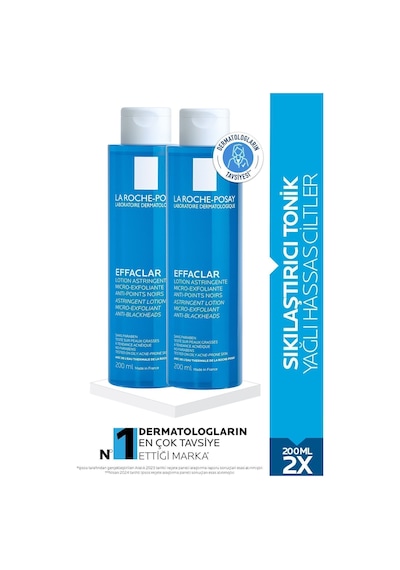 Effaclar Tonik Yağlı/akneye Eğilim Gösteren Ciltler Gözenek Sıkılaştırıcı 200ml X2