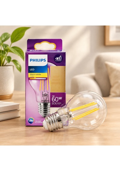 Led Filament Rustik Ampul E27 7w Cam Gövde Sarı