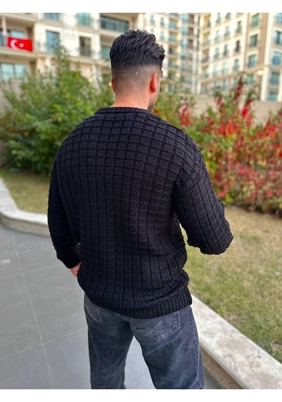 Kazak Oversize Kare Örgü Desenli Naturel Pamuk Bol Kesim Bisiklet Yaka Tüylenmeyen Salaş Triko Ekru Kazak Oversize Kare Örgü Desenli Naturel Pamuk Bol Kesim Bisiklet Yaka Tüylenmeyen Salaş Triko Ekru