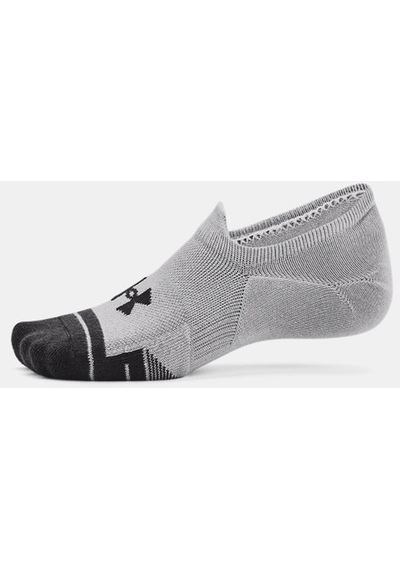 Under Armour Unisex UA Performance Tech 3’lü Paket Ultra Low Tab Çorap 1379502-011 Beyaz - Gri