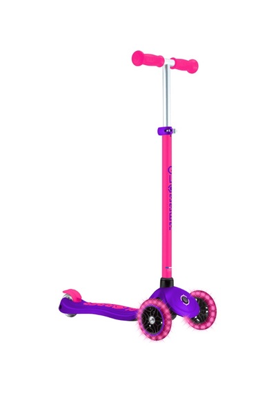 Globber Primo Plus Işıklı Scooter - Neon Pembe