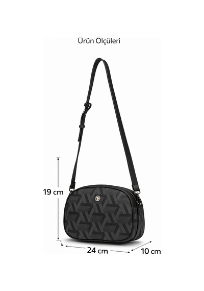 Us Polo Assn Us25524 Sıyah Uspolo Assn 3 Gözlü Kadın Çapraz Çanta Siyah