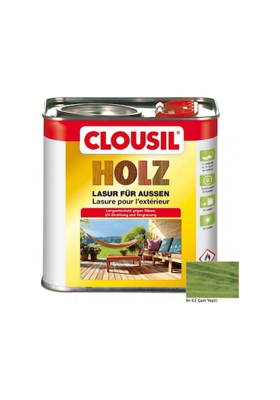 Solvent Bazlı Ahşap Koruyucular 2,5ltclou Nr:11 Çam Yeşili Slv Bazlı Ahş.koruyucu 2,5lt-4665