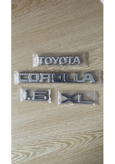 Toyota Corolla 1.6 Xl Bagaj Yazısı 4lü Set