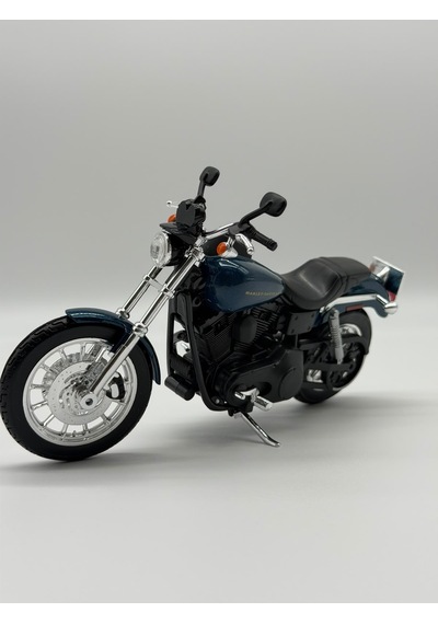 Harley Davidson 1/12 Ölçek 2004 Dyna Super Glide Sport Lacivert Diecast Motosiklet