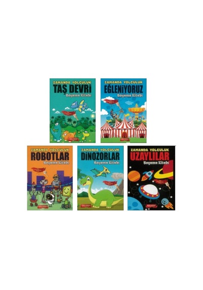Gönül Zamanda Yolculuk Boyama Seti 5 Kitap