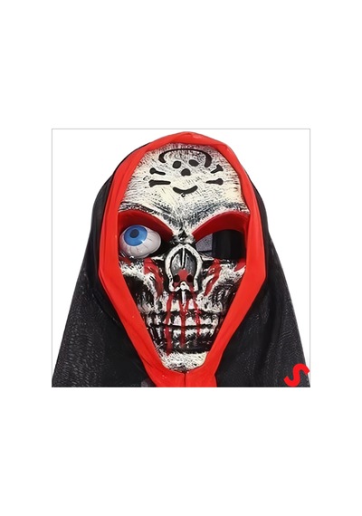 Maske - Tek Gözlü İskelet Maske - Beyaz 0 - 99