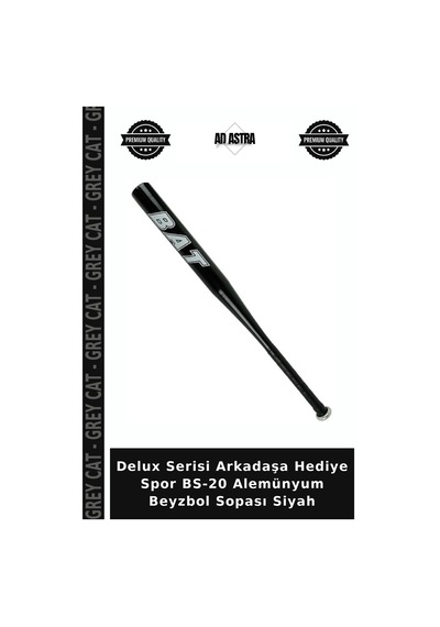 Delux Serisi Arkadaşa Hediye Spor Bs-20 Alemünyum Beyzbol Sopası Siyah