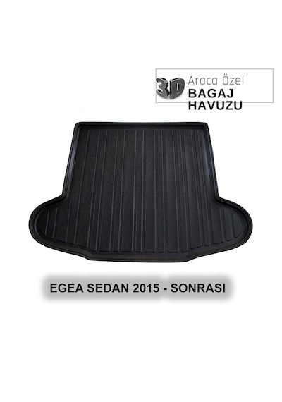Fıat Egea Sedan 2015+ 3d Araca Özel 3d Bagaj Havuzu