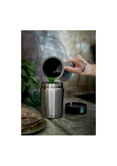 Ikea Efterfrågad Yemek Termosu 0,5 L Siyah - Krom Krom - Siyah