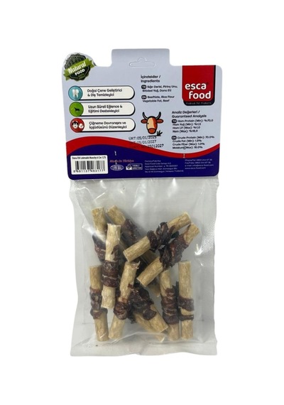 Esca Food Dana Etli Lokmalık Munchy Kalın 6cm 12li