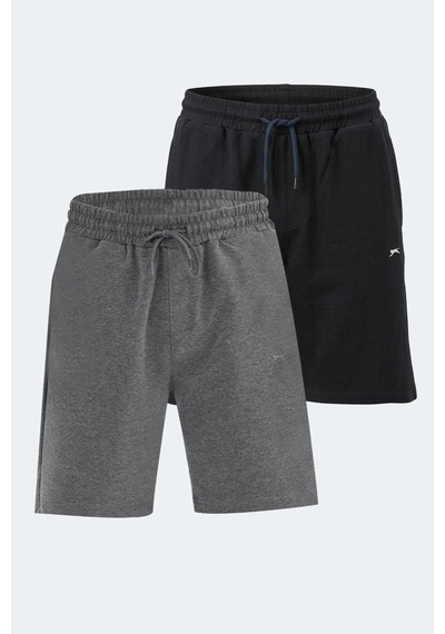 Slazenger Kallıe 2 Li Set Erkek Şort Lacivert - Koyu Gri